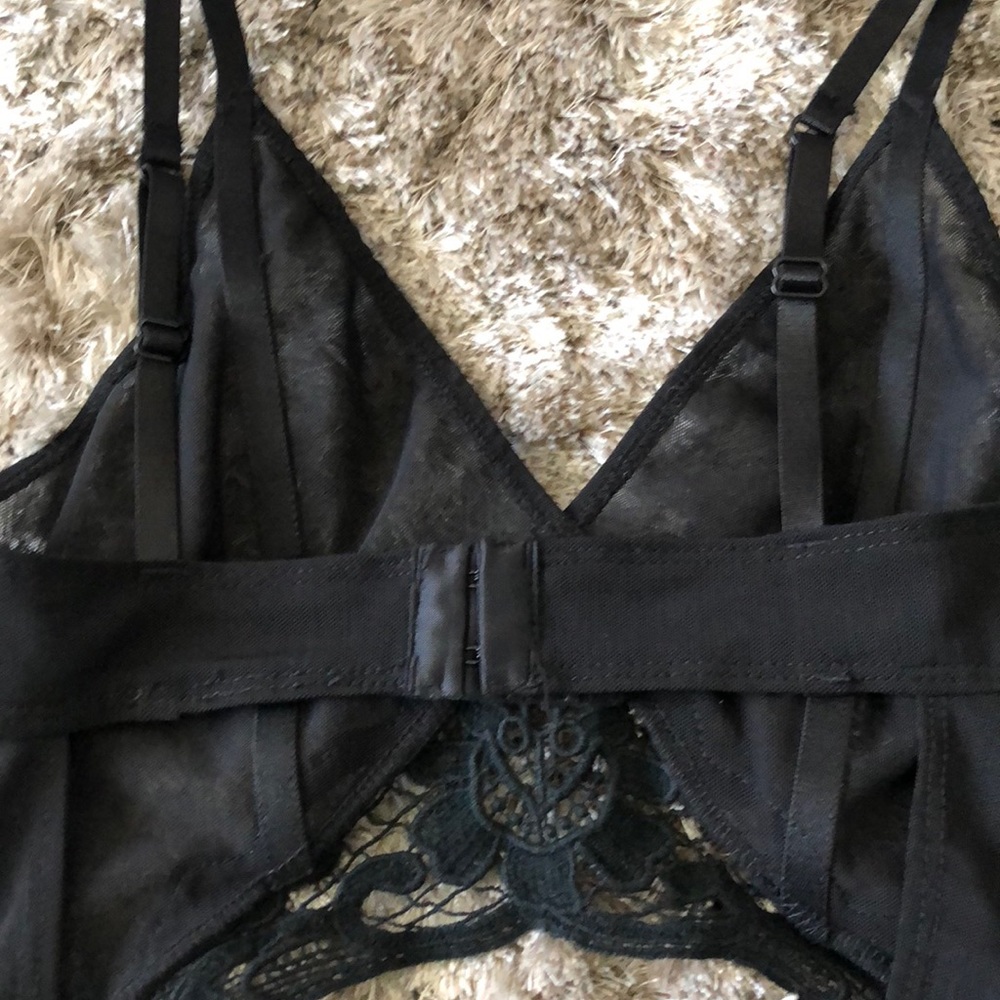 Lavish Alice Black Sheer  leotard bodysuit - Picture 8 of 8